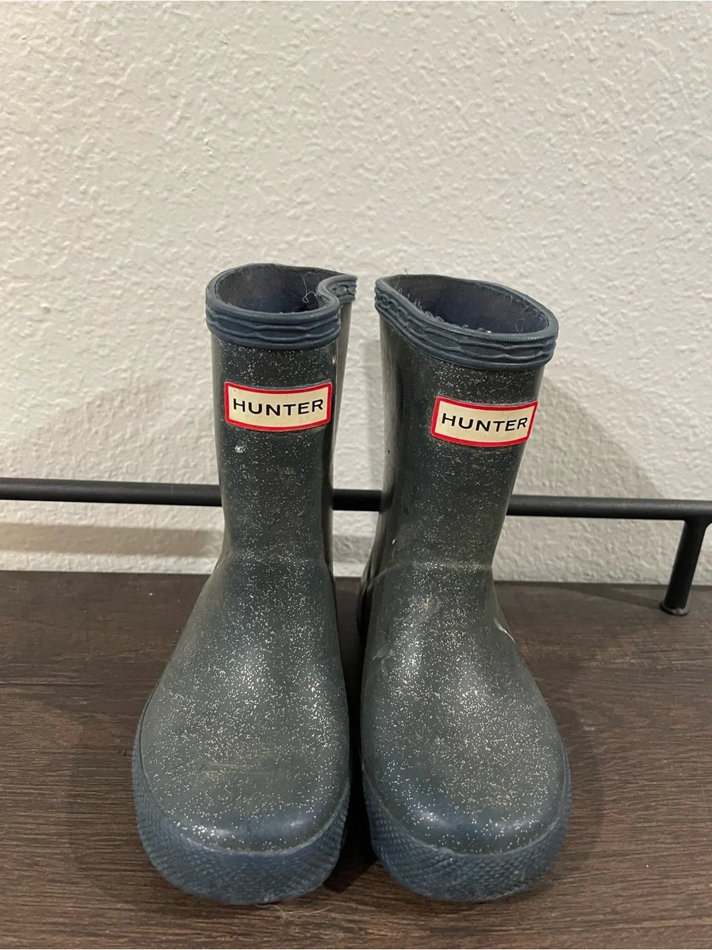 Baby/Toddler Hunter Glitter Rain Boots